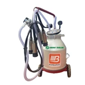 Bartech C30 Yağlı Sistem Tek Sağım 30 lt Alüminyum Güğüm Süt Sağım Makinası - 1