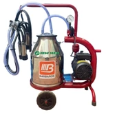 Bartech C30 Kuru Sistem Tek Sağım 30 lt Krom Güğüm Süt Sağım Makinası - 1