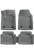Renault Laguna 2 2001-2007 Uyumlu Havuzlu Oto Paspas A+ Gri - 1