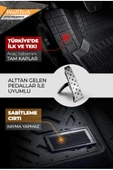 Renault Laguna 2 2001-2007 Uyumlu Havuzlu Oto Paspas A+ Gri - 3