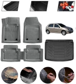 Skoda Fabia Hatchback 1999-2007 Uyumlu Paspas Araca Özel Bagaj Havuzu MBS Gri - 1
