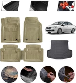 Fiat Linea Uyumlu Paspas Araca Özel Bagaj Havuzu MBS Bej thumbnail 1