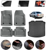 Volkswagen Bora 1999-2006 Uyumlu Paspas Araca Özel Bagaj Havuzu MBS Gri thumbnail 1