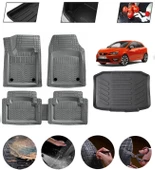 Seat İbiza Station Wagon 2008-2017 Uyumlu Paspas Araca Özel Bagaj Havuzu MBS Gri thumbnail 1