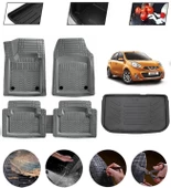 Nissan Micra 2010-2015 Uyumlu Paspas Araca Özel Bagaj Havuzu MBS Gri thumbnail 1