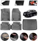 Nissan Qashqai 2013-2021 Tekna Uyumlu Paspas Araca Özel Bagaj Havuzu MBS Gri thumbnail 1