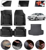 Fiat Linea Uyumlu Paspas Araca Özel Bagaj Havuzu MBS Siyah thumbnail 1