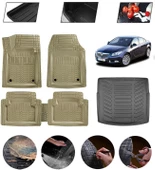 Opel Insignia 2008-2016 Sport Tourer Uyumlu Paspas Araca Özel Bagaj Havuzu MBS Bej thumbnail 1