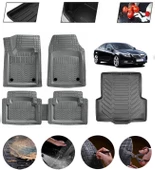 Opel Insignia 2017-2025 Uyumlu Paspas Araca Özel Bagaj Havuzu MBS Gri thumbnail 1