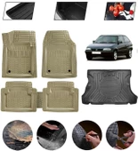 Opel Astra F 1991-1998 Hatchback Uyumlu Paspas Araca Özel Bagaj Havuzu MBS Bej thumbnail 1