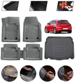 Opel Astra J Hatcback 2010 Sonrası Uyumlu Paspas Araca Özel Bagaj Havuzu MBS Gri thumbnail 1