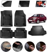 Fiat Albea Uyumlu Paspas Araca Özel Bagaj Havuzu MBS Siyah thumbnail 1