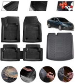 Opel Astra J Sedan 1,4 2019 Sonrası Uyumlu Paspas Araca Özel Bagaj Havuzu MBS Siyah thumbnail 1