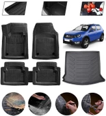 Dacia Sandero 2008-2021 Uyumlu Paspas Araca Özel Bagaj Havuzu MBS Siyah - 1