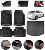 Ford Focus 2 Hatchback Uyumlu Paspas Araca Özel Bagaj Havuzu MBS Siyah thumbnail 1