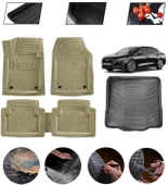 Ford Focus 5 Sedan Tamir Kitli Uyumlu Paspas Araca Özel Bagaj Havuzu MBS Bej thumbnail 1