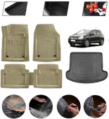 Nissan Qashqai 2006-2013 7 Koltuk Uyumlu Paspas Araca Özel Bagaj Havuzu MBS Bej thumbnail 1