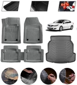 Renault Latitude Uyumlu Paspas Araca Özel Bagaj Havuzu MBS Gri thumbnail 1