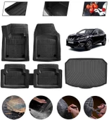 Nissan Qashqai 2022-2026 Alt Uyumlu Paspas Araca Özel Bagaj Havuzu MBS Siyah thumbnail 1