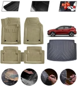 Hyundai Bayon Uyumlu Paspas Araca Özel Bagaj Havuzu MBS Bej thumbnail 1