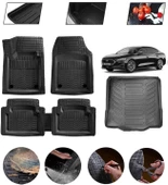 Ford Focus 5 Sedan Tamir Kitli Uyumlu Paspas Araca Özel Bagaj Havuzu MBS Siyah thumbnail 1