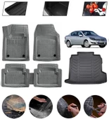 Opel Astra H 2004-2010 Sedan Uyumlu Paspas Araca Özel Bagaj Havuzu MBS Gri thumbnail 1