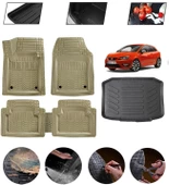 Seat İbiza Station Wagon 2008-2017 Uyumlu Paspas Araca Özel Bagaj Havuzu MBS Bej thumbnail 1