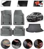 Nissan Juke 2010-2015 Uyumlu Paspas Araca Özel Bagaj Havuzu MBS Gri thumbnail 1