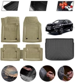 Nissan Qashqai 2022-2026 Ust Uyumlu Paspas Araca Özel Bagaj Havuzu MBS Bej thumbnail 1
