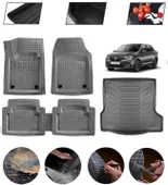 Renault Symbol 2013-2023 Uyumlu Paspas Araca Özel Bagaj Havuzu MBS Gri thumbnail 1