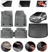 Fiat Punto Uyumlu Paspas Araca Özel Bagaj Havuzu MBS Gri thumbnail 1