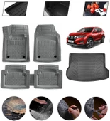 Nissan X-Trail 2013-2021 5 Koltuklu Uyumlu Paspas Araca Özel Bagaj Havuzu MBS Gri thumbnail 1