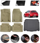 Opel Astra J Hatcback 2010 Sonrası Uyumlu Paspas Araca Özel Bagaj Havuzu MBS Bej thumbnail 1