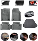 Honda City 2006-2015 Uyumlu Paspas Araca Özel Bagaj Havuzu MBS Gri thumbnail 1