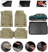 Cıtroen C3 2009-2016 Uyumlu Paspas Araca Özel Bagaj Havuzu MBS Bej thumbnail 1