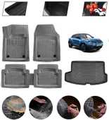 Nissan Juke 2016-2020 Üst  Uyumlu Paspas Araca Özel Bagaj Havuzu MBS Gri thumbnail 1