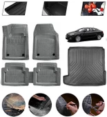 Opel Astra J Sedan 2012 Sonrası  Uyumlu Paspas Araca Özel Bagaj Havuzu MBS Gri thumbnail 1