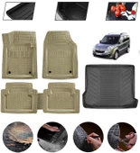 Opel Combo 2001-2011 Uyumlu Paspas Araca Özel Bagaj Havuzu MBS Bej thumbnail 1