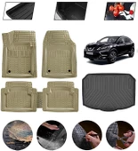 Nissan Qashqai 2022-2026 Alt Uyumlu Paspas Araca Özel Bagaj Havuzu MBS Bej thumbnail 1