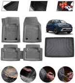 Opel Crossland 2017-2025 Ust Uyumlu Paspas Araca Özel Bagaj Havuzu MBS Gri thumbnail 1