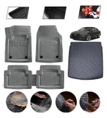 Audi A7 2018-2025 Uyumlu Paspas Araca Özel Bagaj Havuzu MBS Gri thumbnail 1