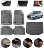 Ford C-Max 2003-2010 Uyumlu Paspas Araca Özel Bagaj Havuzu MBS Gri thumbnail 1