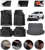 Renault Koleos Uyumlu Paspas Araca Özel Bagaj Havuzu MBS Siyah thumbnail 1