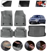 Renault Clio 2 1998-2005 Uyumlu Paspas Araca Özel Bagaj Havuzu MBS Gri thumbnail 1