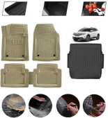 Citroen C5 Aircross Ust Kısım 2017-2025 Uyumlu Paspas Araca Özel Bagaj Havuzu MBS Bej thumbnail 1