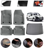 Peugeot Bipper Uyumlu Paspas Araca Özel Bagaj Havuzu MBS Gri thumbnail 1