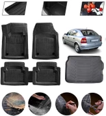 Opel Astra G 1998-2004 Hatchback Uyumlu Paspas Araca Özel Bagaj Havuzu MBS Siyah thumbnail 1