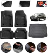 Nissan Qashqai 2006-2013 5 Koltuk Uyumlu Paspas Araca Özel Bagaj Havuzu MBS Siyah - 1