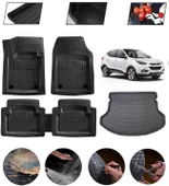 Hyundai İx35 Uyumlu Paspas Araca Özel Bagaj Havuzu MBS Siyah thumbnail 1