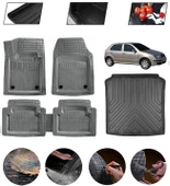 Skoda Fabia Station Wagon 1999-2007 Uyumlu Paspas Araca Özel Bagaj Havuzu MBS Gri thumbnail 1